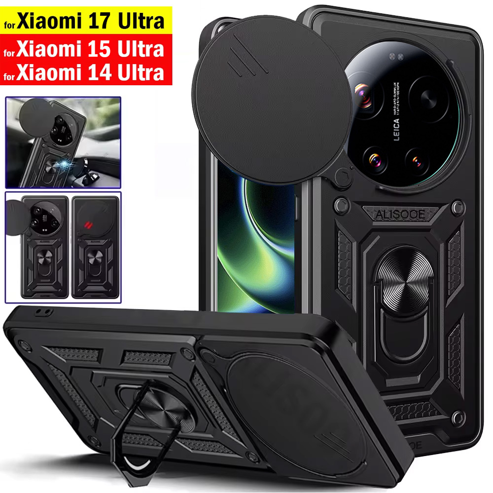 Photography Xiaomi 17 Ultra - Funda Protectora con Anillo y Soporte