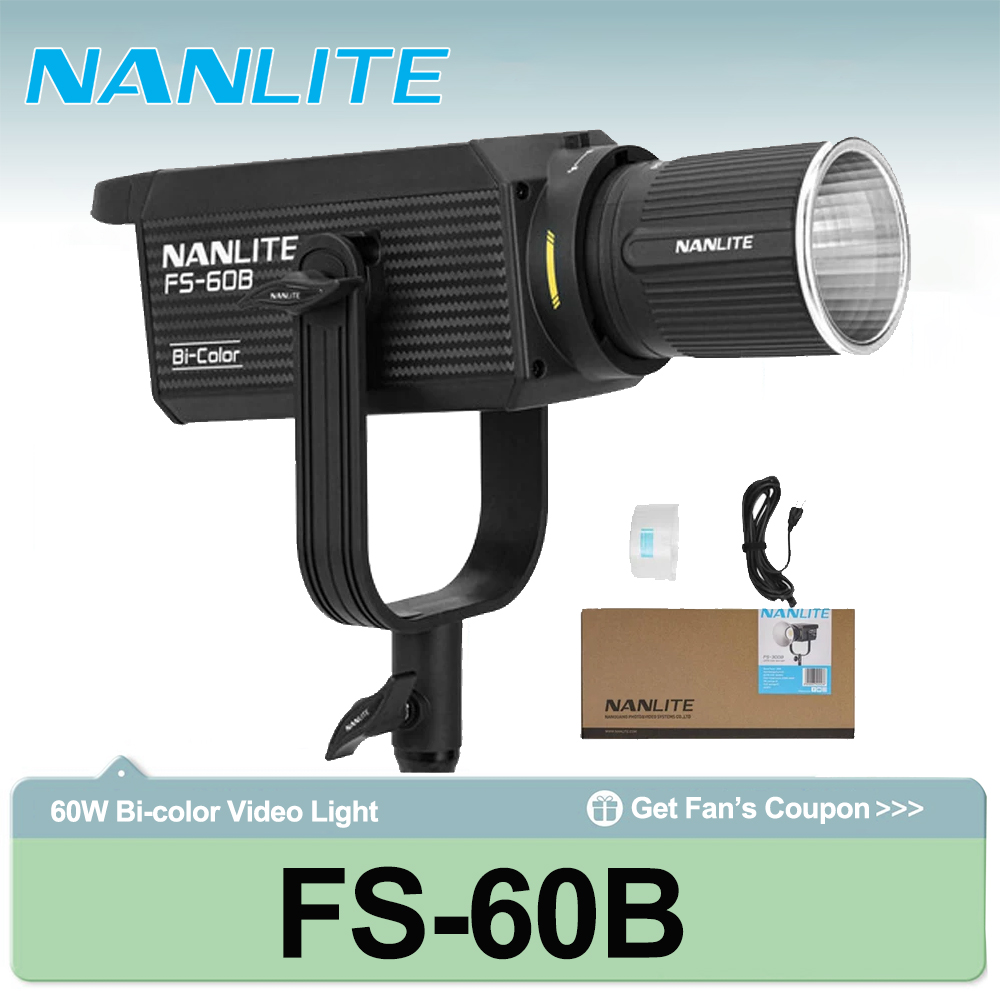Strobe Light Studio - Luz de Fotografía Nanlite FS-60B de