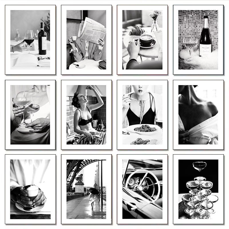 Póster moderno de lujo con dis - Photography Black And White reseña y precio
