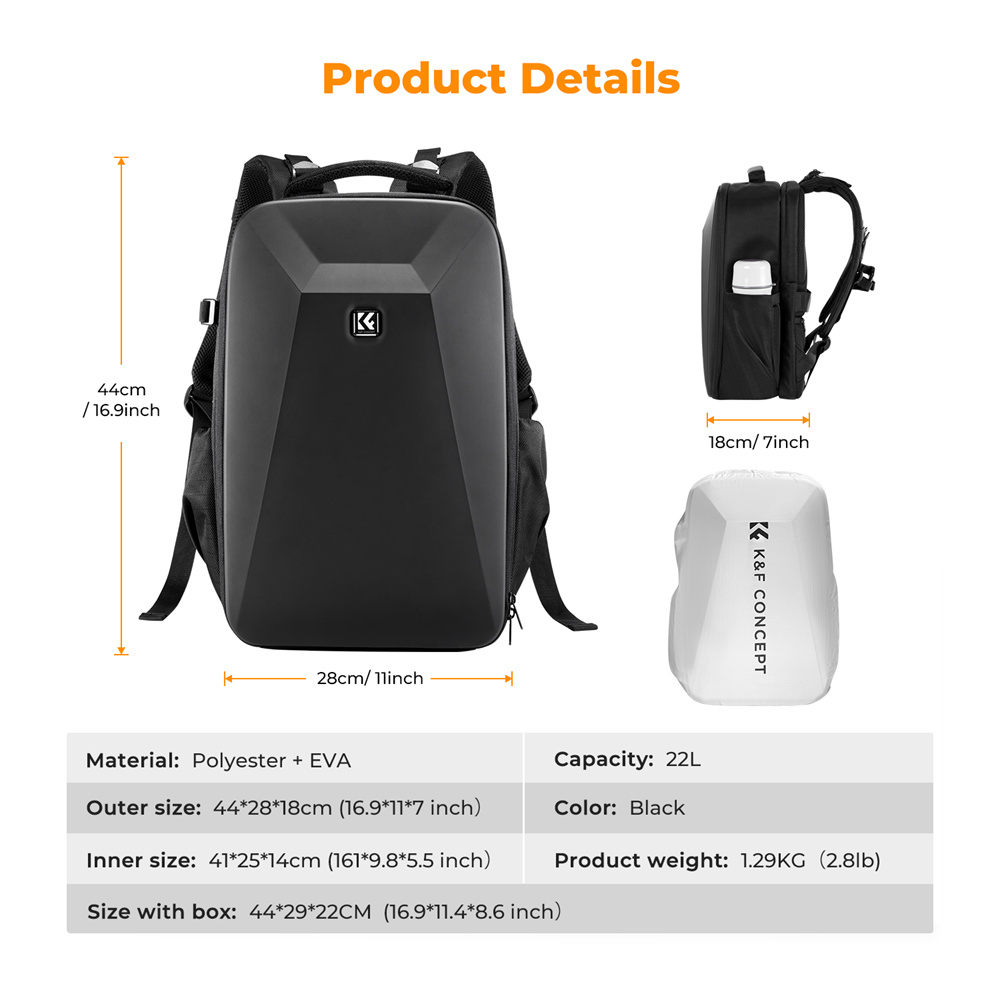 K&F CONCEPT: mochila de gran c - Camera Rain Cover reseña y precio